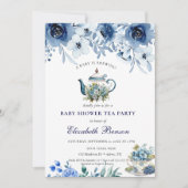 Invitation pour une fête de thé pour bébé 'Un bébé (Devant)