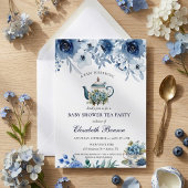 Invitation pour une fête de thé pour bébé 'Un bébé