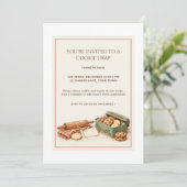 Invitation pour une fête d'échange de biscuits suc (Debout devant)