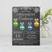 Invitation pour une fête d'échange d'ornements de (Debout devant)