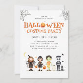 Invitation pour une fête déguisée d'Halloween pour (Devant)