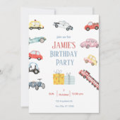 Invitation pour une fête d'enfants sur le thème de (Devant)