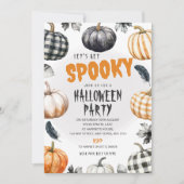 Invitation pour une fête d'Halloween aux citrouill (Devant)