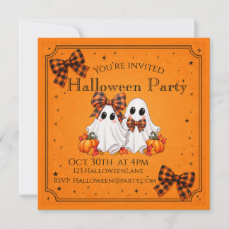 Invitation pour une fête d'Halloween avec des enfa