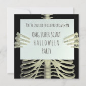 Invitation pour une fête d'Halloween effrayante av (Devant)