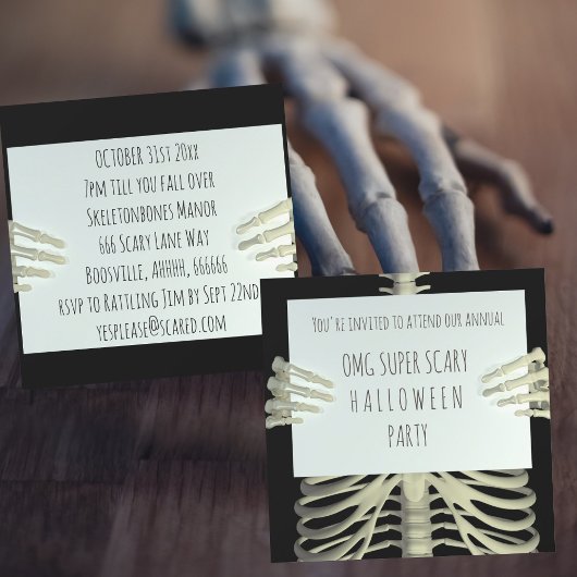 Invitation pour une fête d'Halloween effrayante av