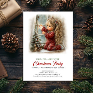 Invitation pour une fête d'hiver Scène de vacances