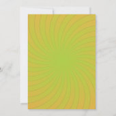 Invitation pour une fête Groovy des années 60 (Dos)