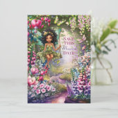 Invitation pour une fête magique de fée pour une o (Debout devant)