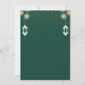 Invitation pour une fête moderne d'Iftar de Ramada (Dos)