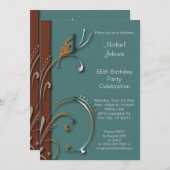 Invitation pour une fête polyvalente | Texte à per (Devant / Derrière)