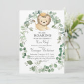 Invitation pour une fête prénatale de bébé garçon, (Debout devant)