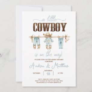 Invitation pour une fête prénatale de bébé garçon