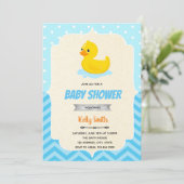 Invitation pour une fête prénatale de garçon au ca (Debout devant)