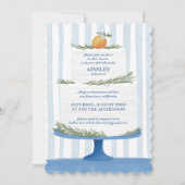 Invitation pour une fête prénuptiale avec gâteau i (Devant)