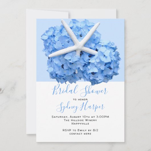 Invitation pour une fête prénuptiale dans un jardi (Devant)