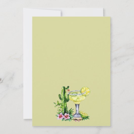 Invitation pour une fête prénuptiale Fiesta Margar (Dos)