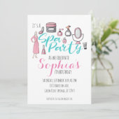 Invitation pour une fête sur le thème de Spa (Debout devant)