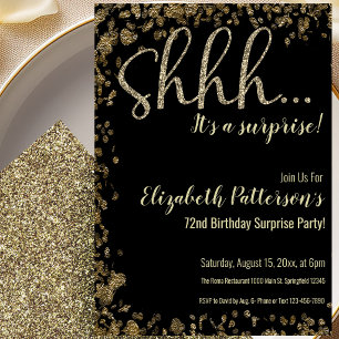 Invitation pour une fête surprise d'anniversaire p