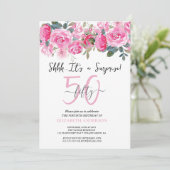 Invitation pour une fête surprise florale (Debout devant)