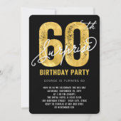 Invitation pour une fête surprise pour les 60 ans  (Devant)