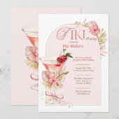 Invitation pour une fête Tiki imprimable (Devant / Derrière)