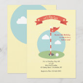 Invitation pour une journée de golf (Devant / Derrière)