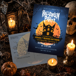 Invitation pour une Maison Hantée Cimetière Chauve