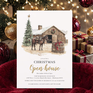 Invitation pour une maison ouverte de Noël dans un