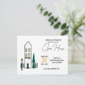 Invitation pour une maison ouverte ou autre (Debout devant)