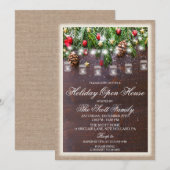 Invitation pour une maison ouverte pour les fêtes (Devant / Derrière)