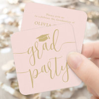 Invitation pour une petite fête de fin d'études Ca