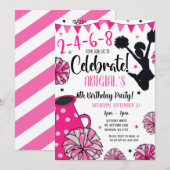 Invitation pour une pom-pom girl (Devant / Derrière)