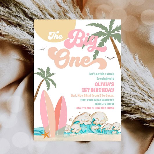 Invitation pour une première fête d'anniversaire s