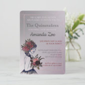 Invitation pour une Quinceañera (Debout devant)