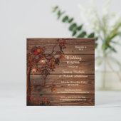 Invitation pour une réception de mariage automnal (Debout devant)