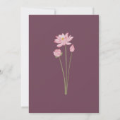 Invitation pour une réception de mariage indien de (Dos)