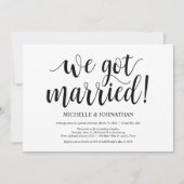 Invitation pour une réception de mariage rustique (Devant)