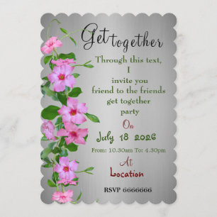 Invitation pour une réunion d'amis