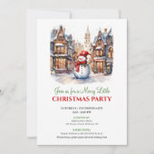 Invitation pour une scène de Noël minimaliste mode (Devant)