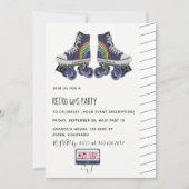 Invitation pour une soirée à thème rétro des année (Devant)