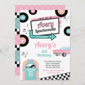 Invitation pour une soirée au diner rétro de la ca (Devant / Derrière)