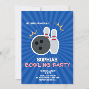 Invitation pour une soirée bowling 4