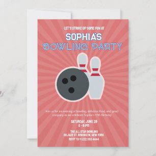 Invitation pour une soirée bowling 5
