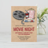 Invitation pour une soirée cinéma d'anniversaire r (Debout devant)