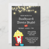 Invitation pour une soirée cinéma dans le jardin (Devant)