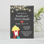 Invitation pour une soirée cinéma dans le jardin (Debout devant)