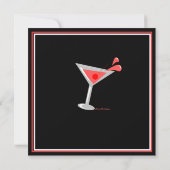 Invitation pour une soirée cocktail au Martini Rou (Dos)