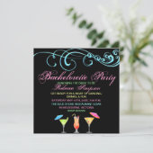 Invitation pour une soirée cocktail de bachelorett (Debout devant)
