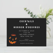 Invitation pour une soirée cocktail Halloween pour (Debout devant)